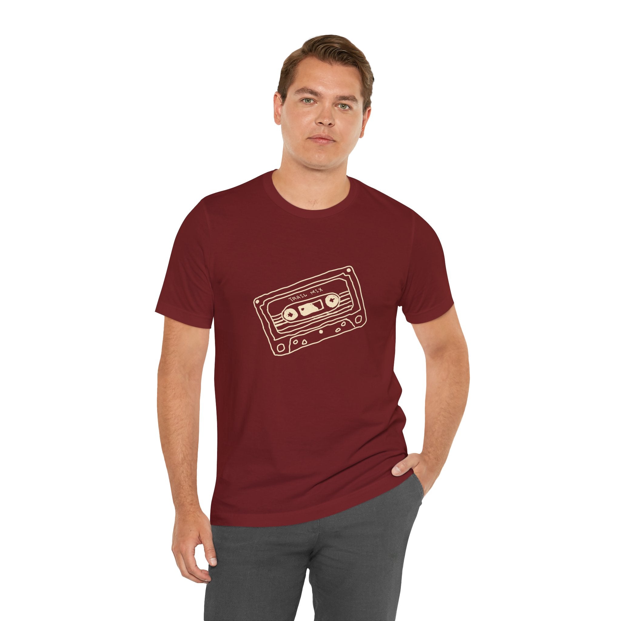 Trail Mix Retro Cassette Tee for Adventure Lovers, Vintage Music Shirt, Unisex Graphic Tee, Casual Wear T-Shirt, Nostalgic Apparel