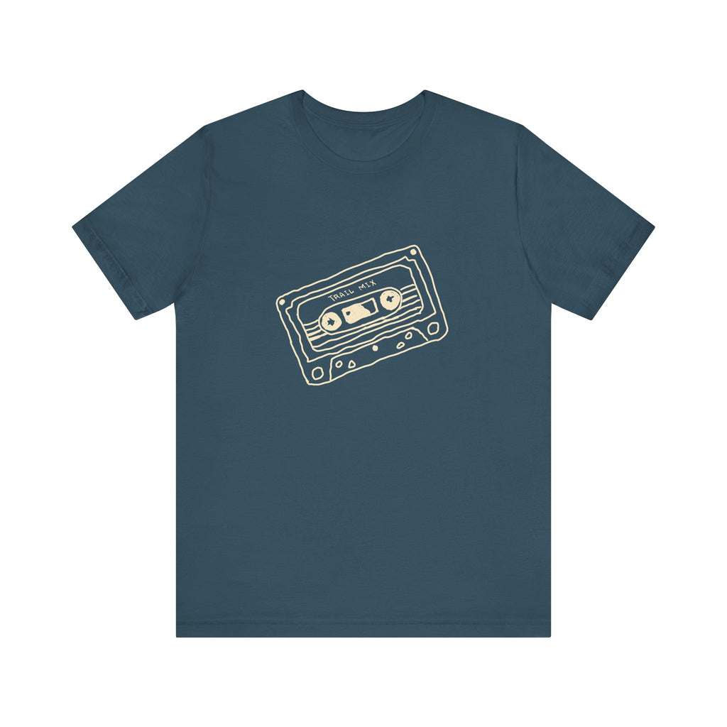 Trail Mix Retro Cassette Tee for Adventure Lovers, Vintage Music Shirt, Unisex Graphic Tee, Casual Wear T-Shirt, Nostalgic Apparel
