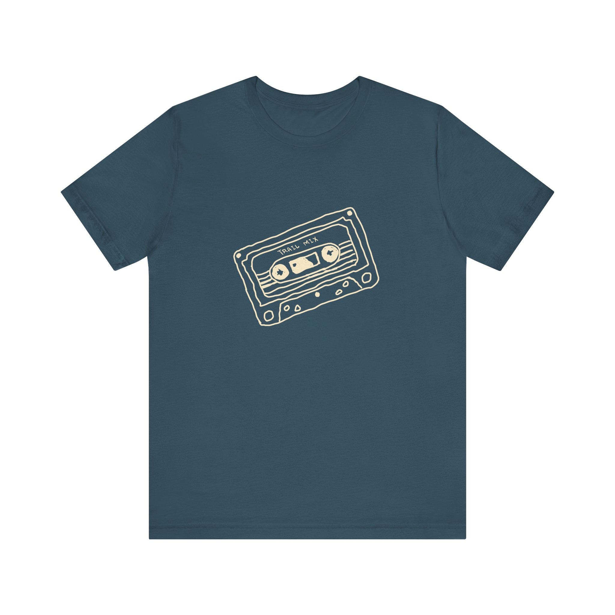Trail Mix Retro Cassette Tee for Adventure Lovers, Vintage Music Shirt, Unisex Graphic Tee, Casual Wear T-Shirt, Nostalgic Apparel