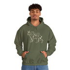 Cozy Wildlife Hoodie, Animal Lover Gift, Fun Sweatshirt, Funny Illustration, Perfect for Cold Days, Present for Friends