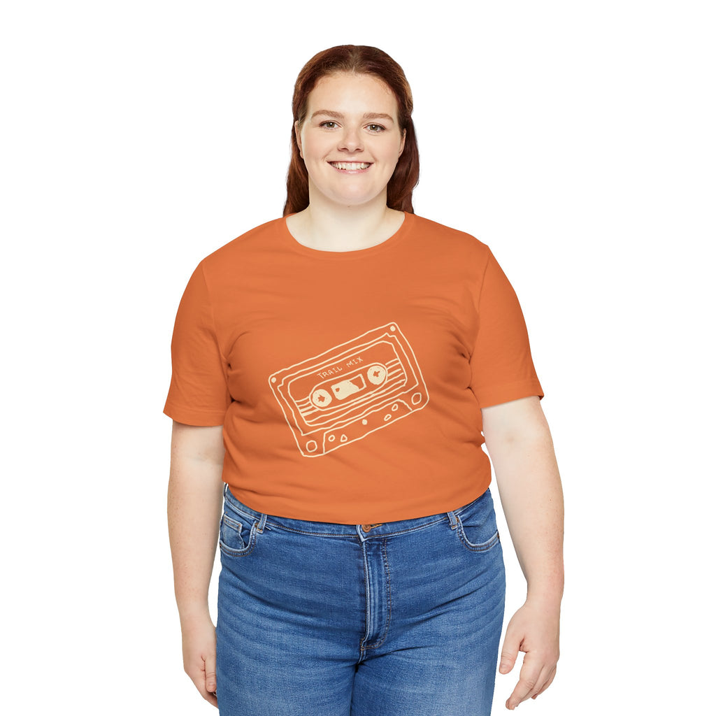 Trail Mix Retro Cassette Tee for Adventure Lovers, Vintage Music Shirt, Unisex Graphic Tee, Casual Wear T-Shirt, Nostalgic Apparel