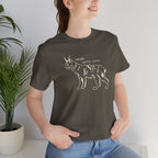 Here Kitty Kitty Unisex Tee, Bobcat T-Shirt, Funny Nature Tee, Gift for Wildlife Lovers, Cute Cat Apparel