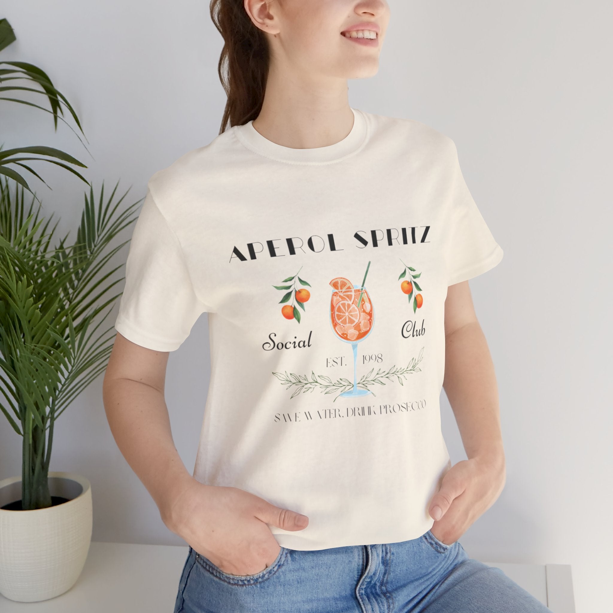 Vintage Style Graphic Aperol Spritz T-Shirt, Perfect for Casual Outings, Gift for Friends, Summer Essential, Unisex Tee with Fun Design