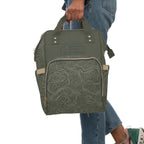 Topographic Lines Multifunctional Backpack, Gift for Adventure Lovers, Eco-Friendly
