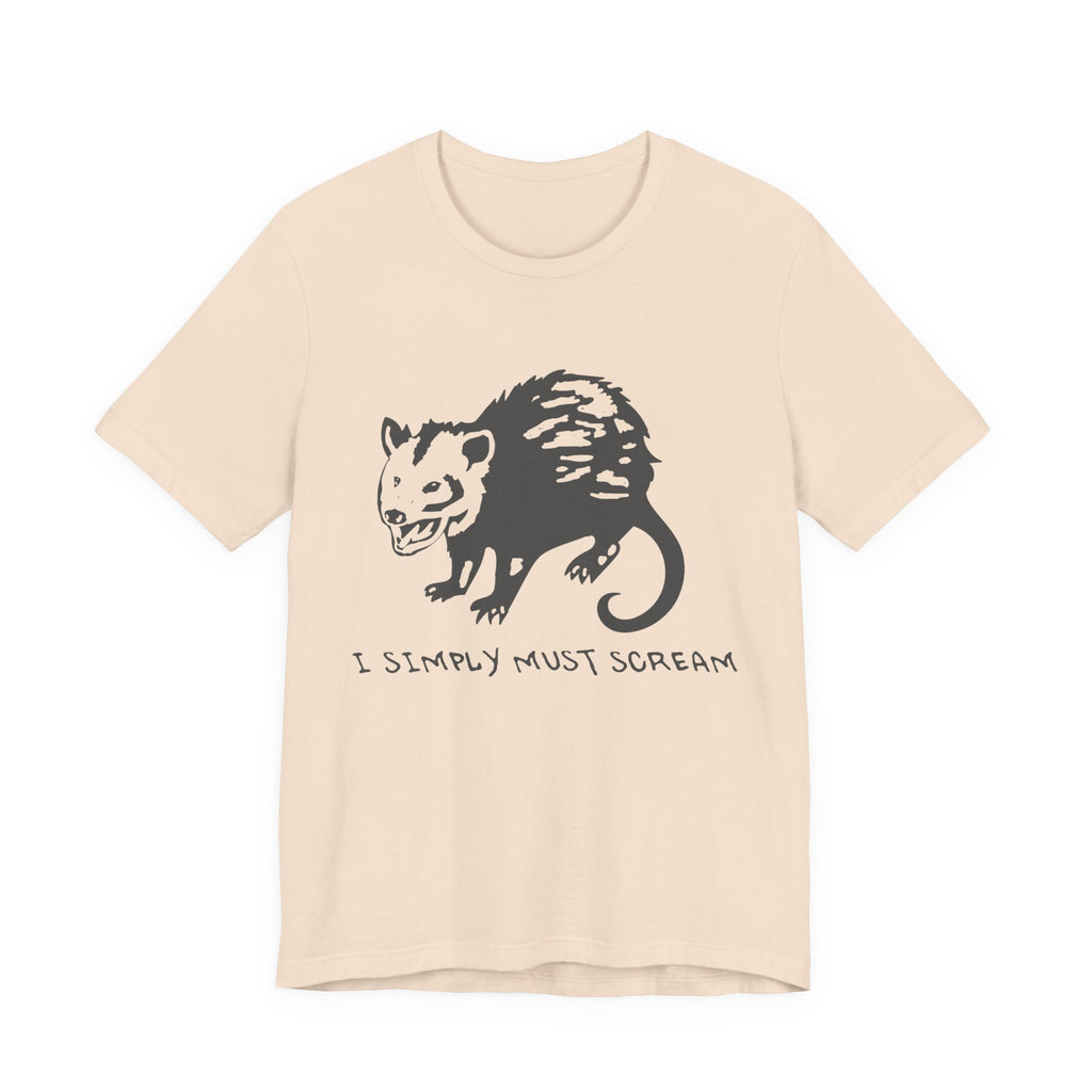 Funny Animal Graphic Tee, Unisex Jersey T-Shirt, Cute Opossum Tee, Gift for Animal Lovers, Casual Everyday Wear