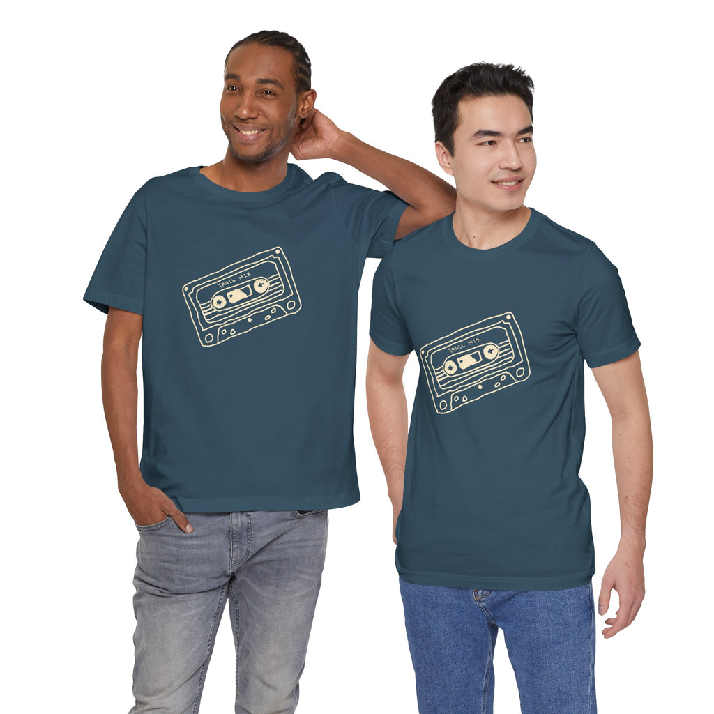 Trail Mix Retro Cassette Tee for Adventure Lovers, Vintage Music Shirt, Unisex Graphic Tee, Casual Wear T-Shirt, Nostalgic Apparel
