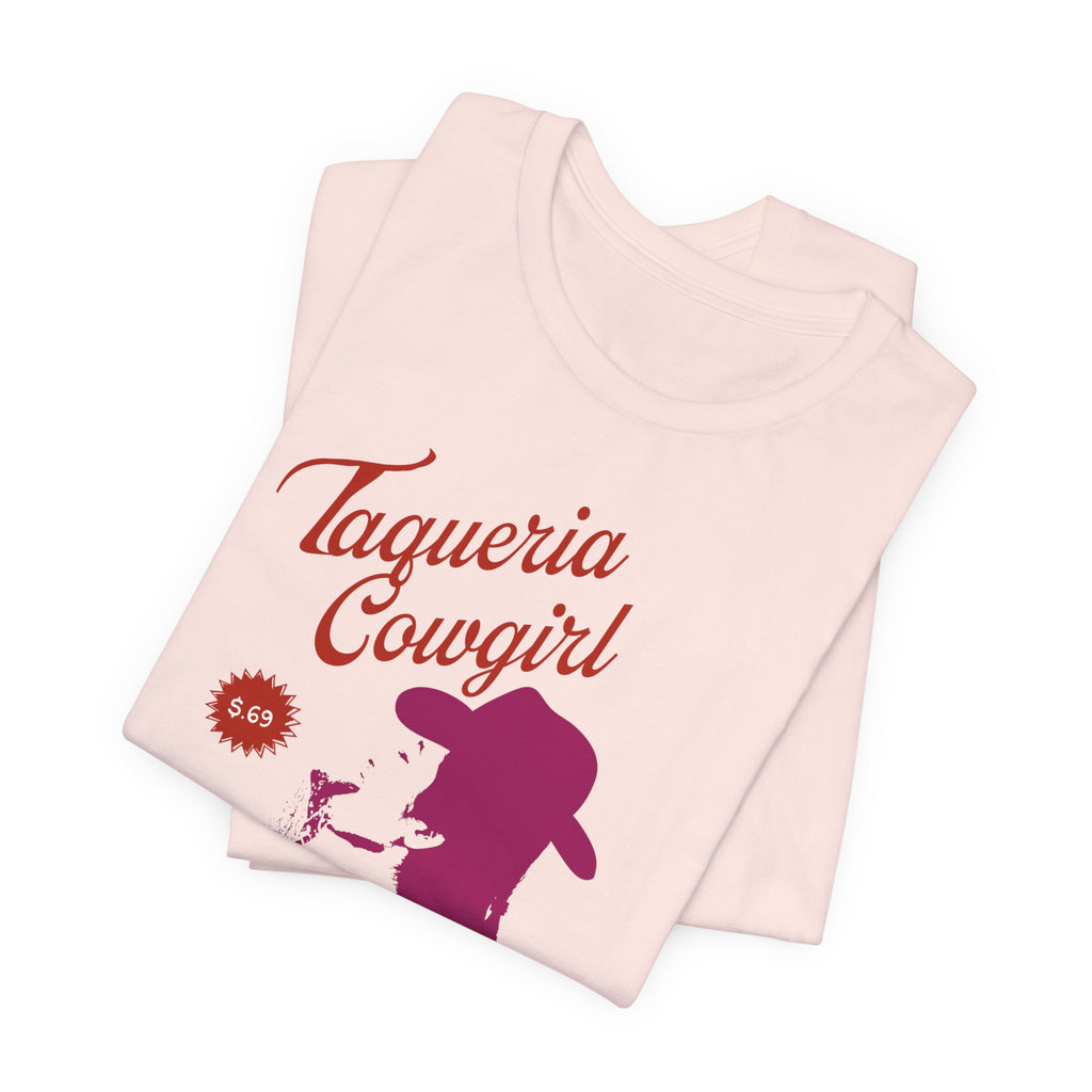 Taqueria Cowgirl Unisex Tee | Fun Foodie Shirt, Casual Wear, Gift for Food Lovers, Western Style T-Shirt, Unique Taco Tee