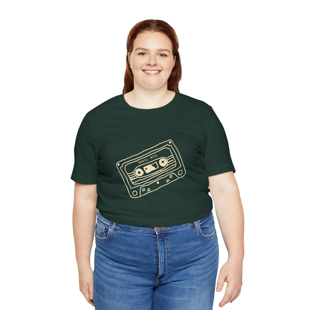 Trail Mix Retro Cassette Tee for Adventure Lovers, Vintage Music Shirt, Unisex Graphic Tee, Casual Wear T-Shirt, Nostalgic Apparel