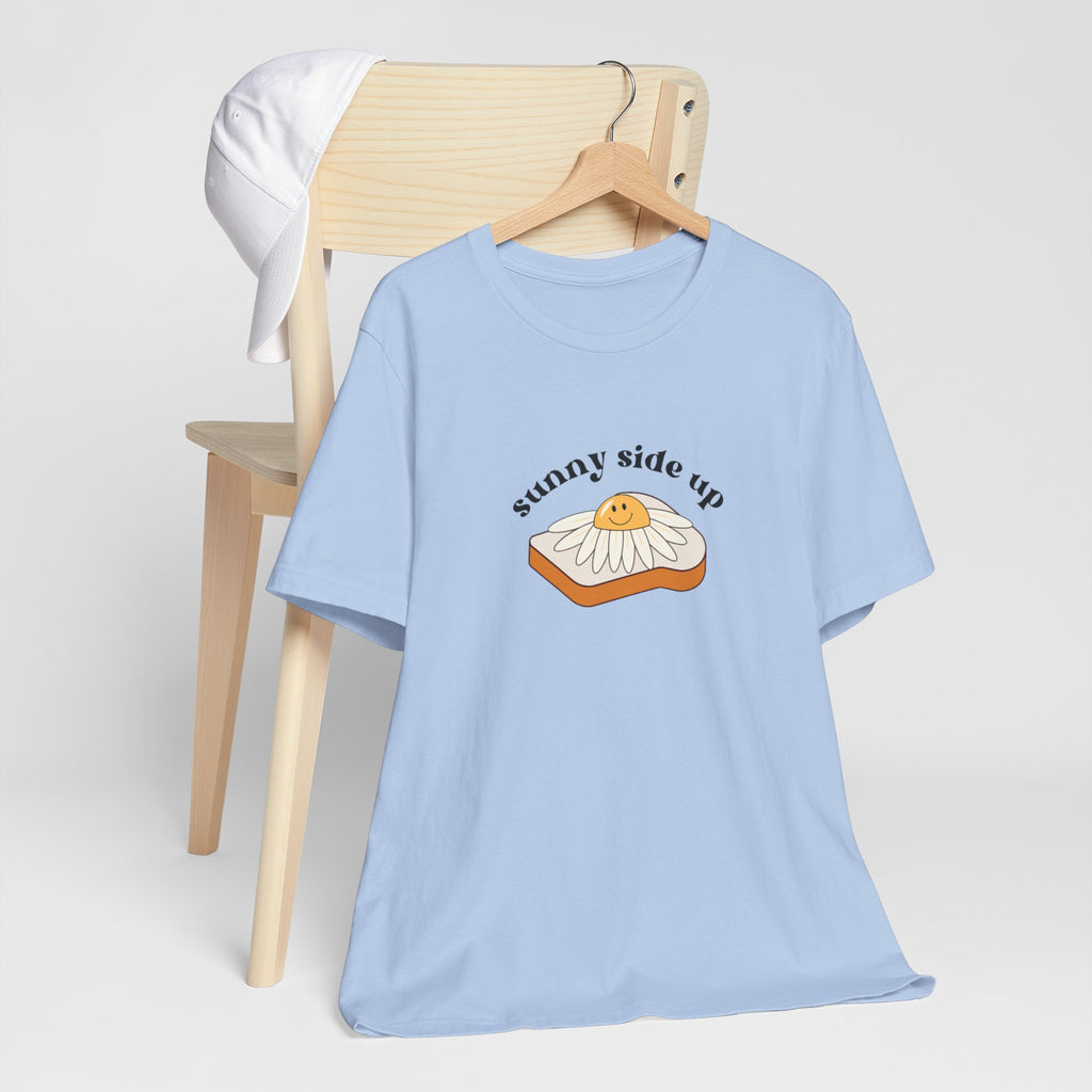 Sunny Side Up Graphic Tee, Cute Egg T-Shirt, Unisex Fun Fashion, Gift for Food Lovers, Breakfast Lover's Apparel