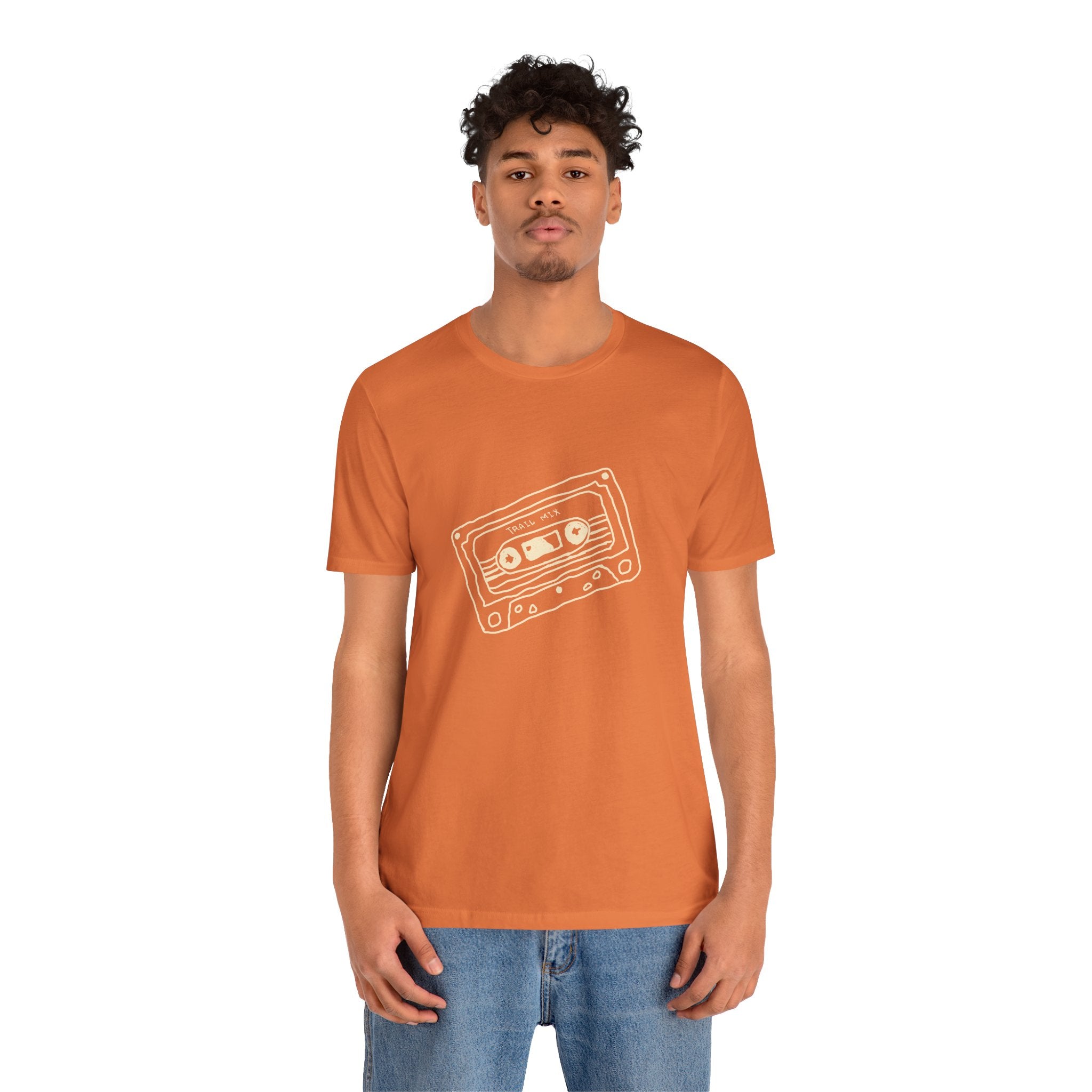 Trail Mix Retro Cassette Tee for Adventure Lovers, Vintage Music Shirt, Unisex Graphic Tee, Casual Wear T-Shirt, Nostalgic Apparel