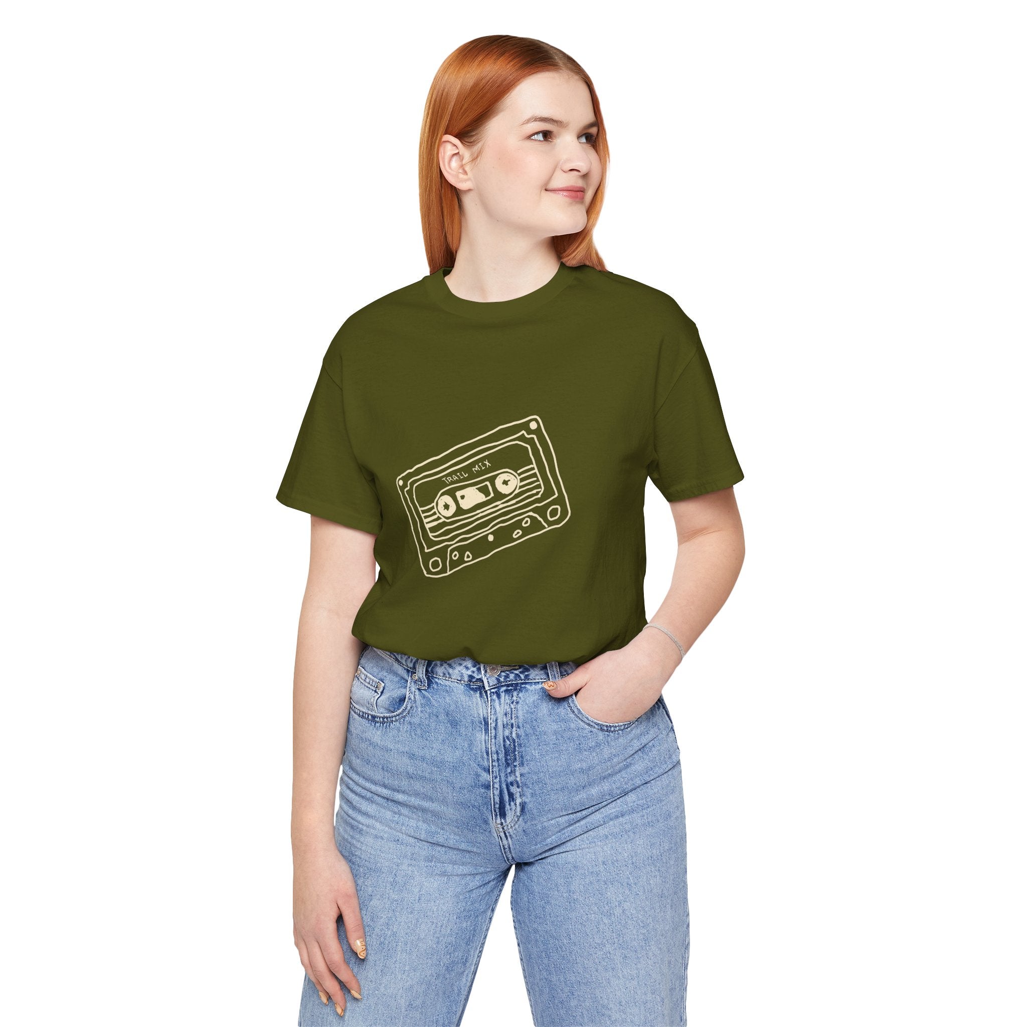 Trail Mix Retro Cassette Tee for Adventure Lovers, Vintage Music Shirt, Unisex Graphic Tee, Casual Wear T-Shirt, Nostalgic Apparel