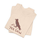 Western "Yee Caw" Unisex Tee, Bird Lover's T-Shirt, Gift for Nature Enthusiasts, Casual Wear