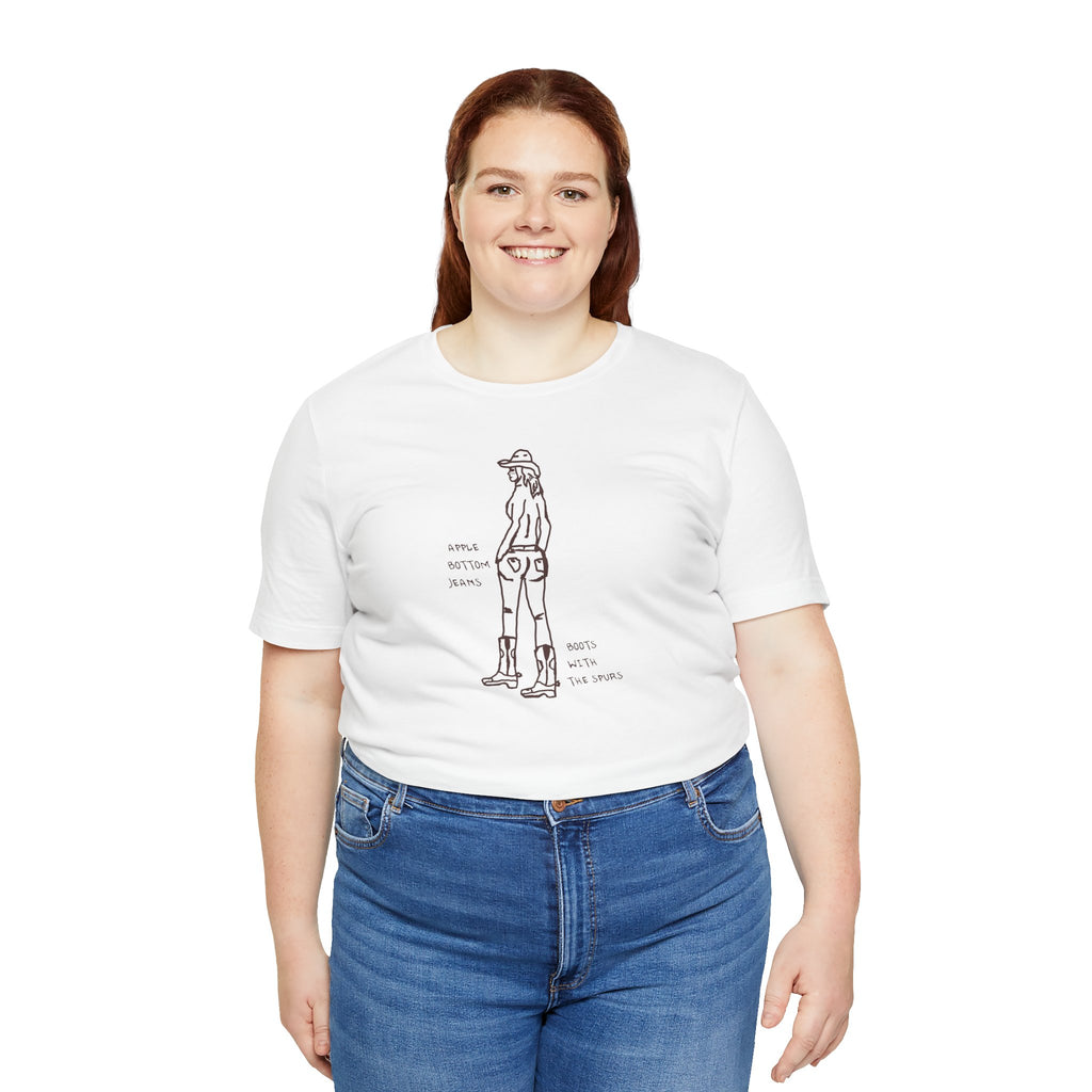 Cowgirl Western Tee - Graphic Unisex Jersey Shirt - Adventure Vibes - Perfect for Outdoor Lovers, Gifts, Casual Wear, Eco-friendly Fashion
