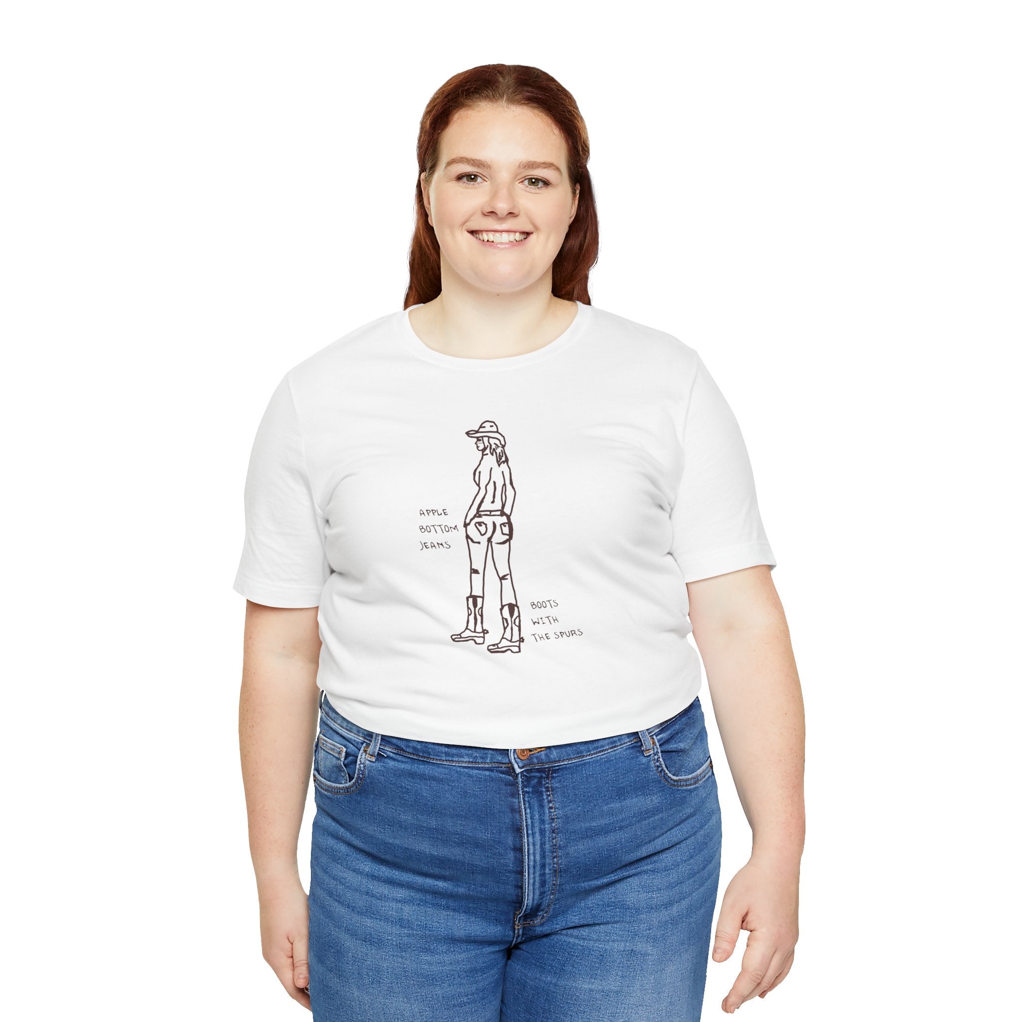Cowgirl Western Tee - Graphic Unisex Jersey Shirt - Adventure Vibes - Perfect for Outdoor Lovers, Gifts, Casual Wear, Eco-friendly Fashion