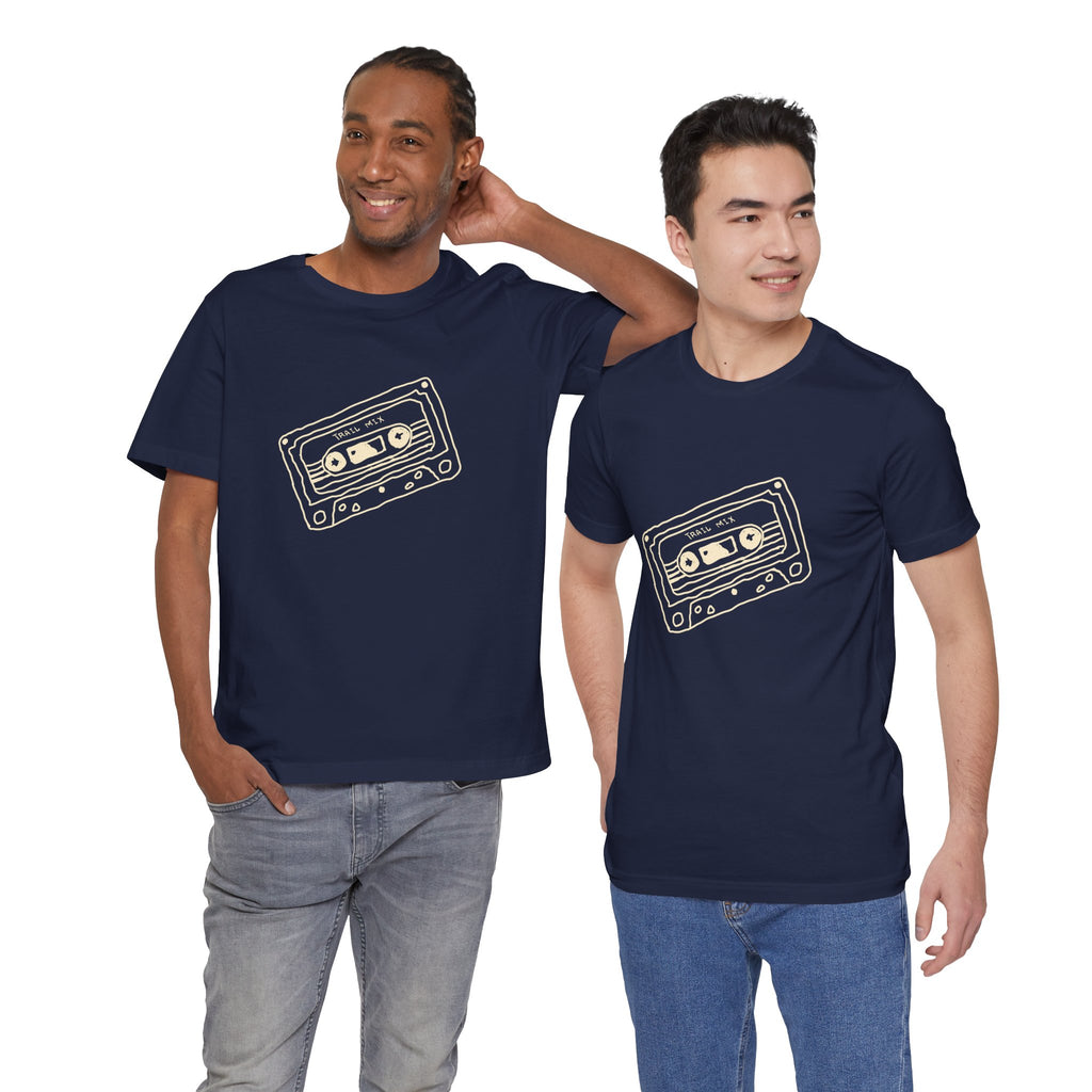 Trail Mix Retro Cassette Tee for Adventure Lovers, Vintage Music Shirt, Unisex Graphic Tee, Casual Wear T-Shirt, Nostalgic Apparel