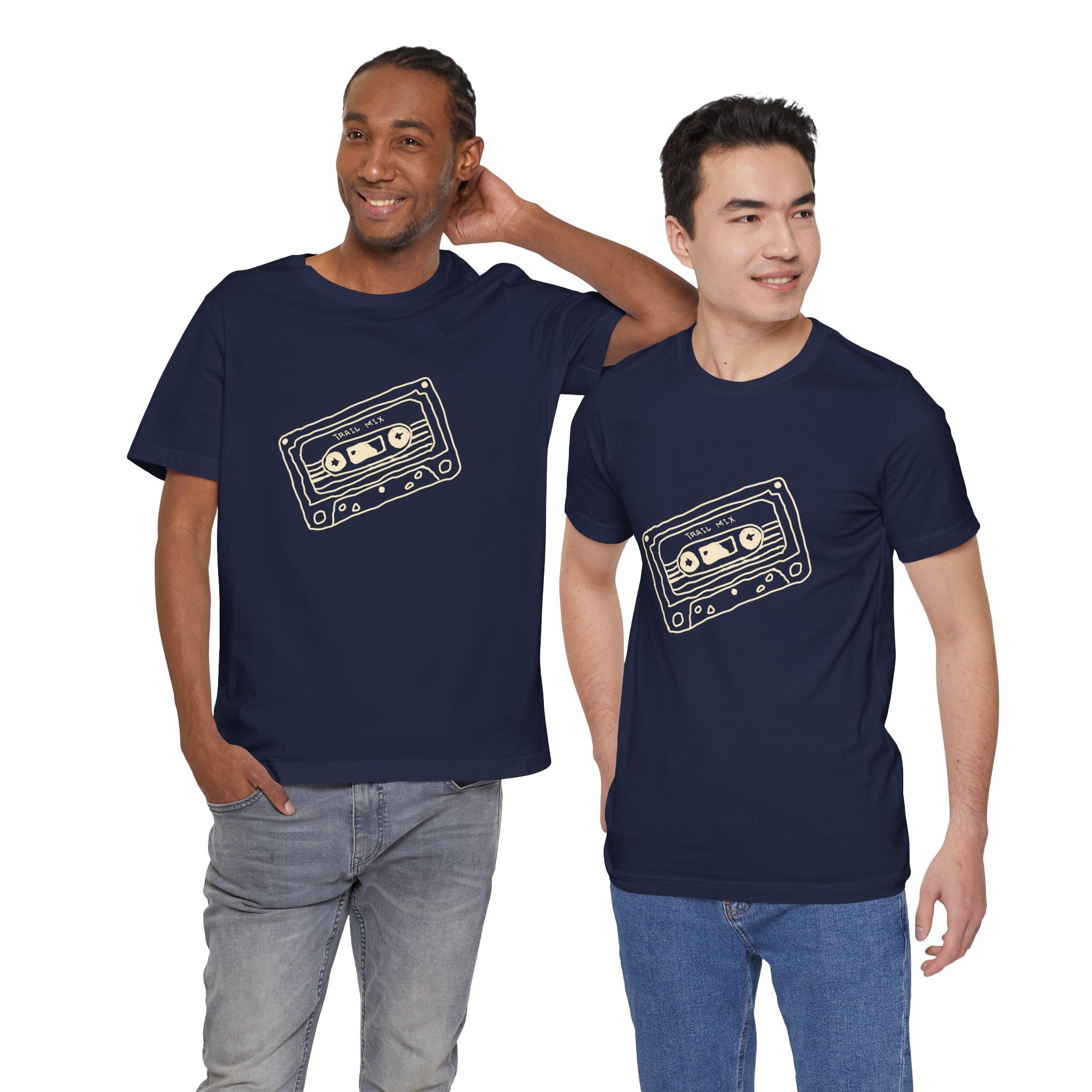 Trail Mix Retro Cassette Tee for Adventure Lovers, Vintage Music Shirt, Unisex Graphic Tee, Casual Wear T-Shirt, Nostalgic Apparel