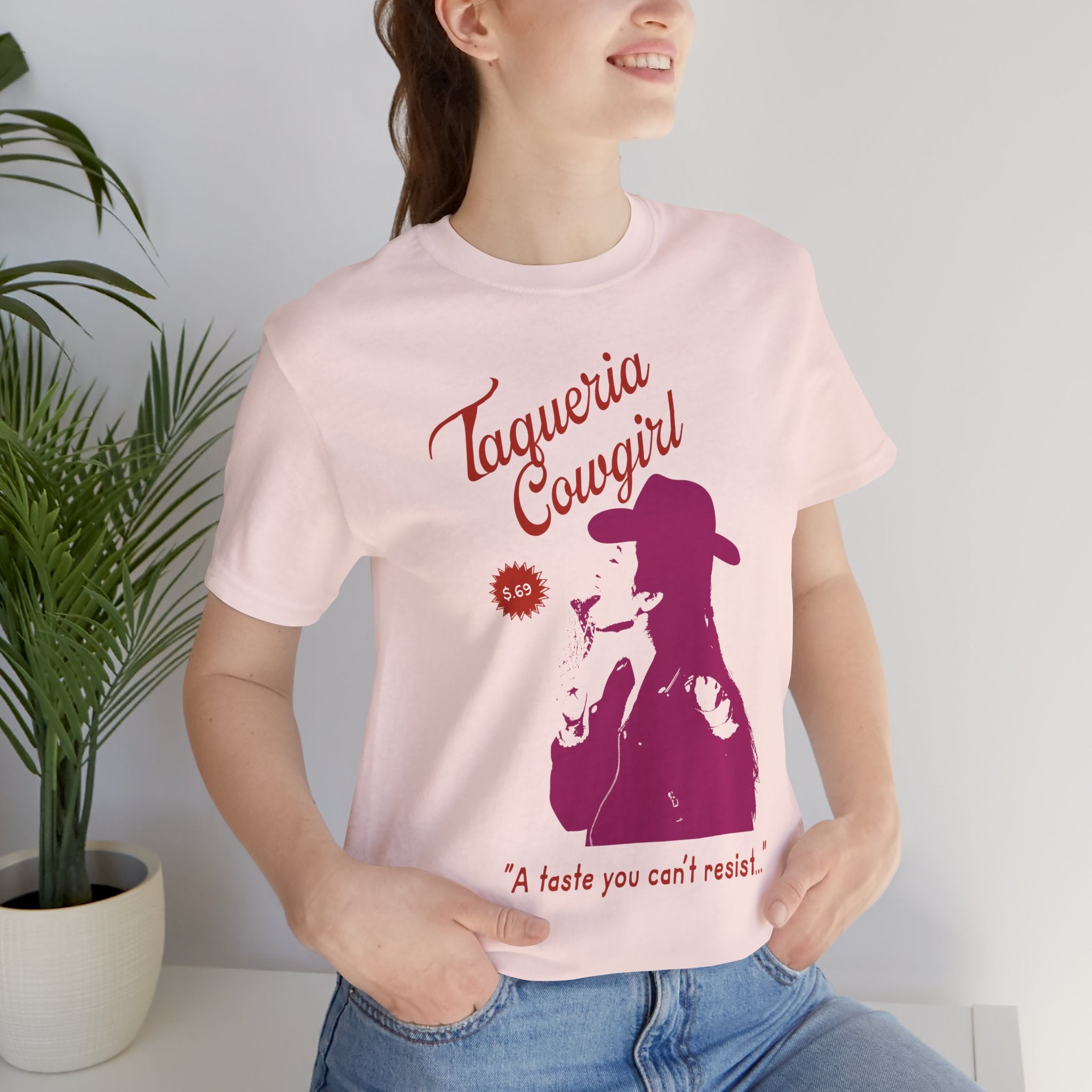 Taqueria Cowgirl Unisex Tee | Fun Foodie Shirt, Casual Wear, Gift for Food Lovers, Western Style T-Shirt, Unique Taco Tee