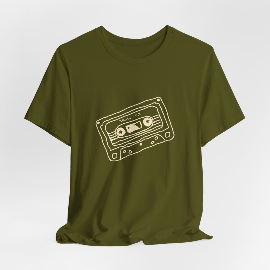 Trail Mix Retro Cassette Tee for Adventure Lovers, Vintage Music Shirt, Unisex Graphic Tee, Casual Wear T-Shirt, Nostalgic Apparel