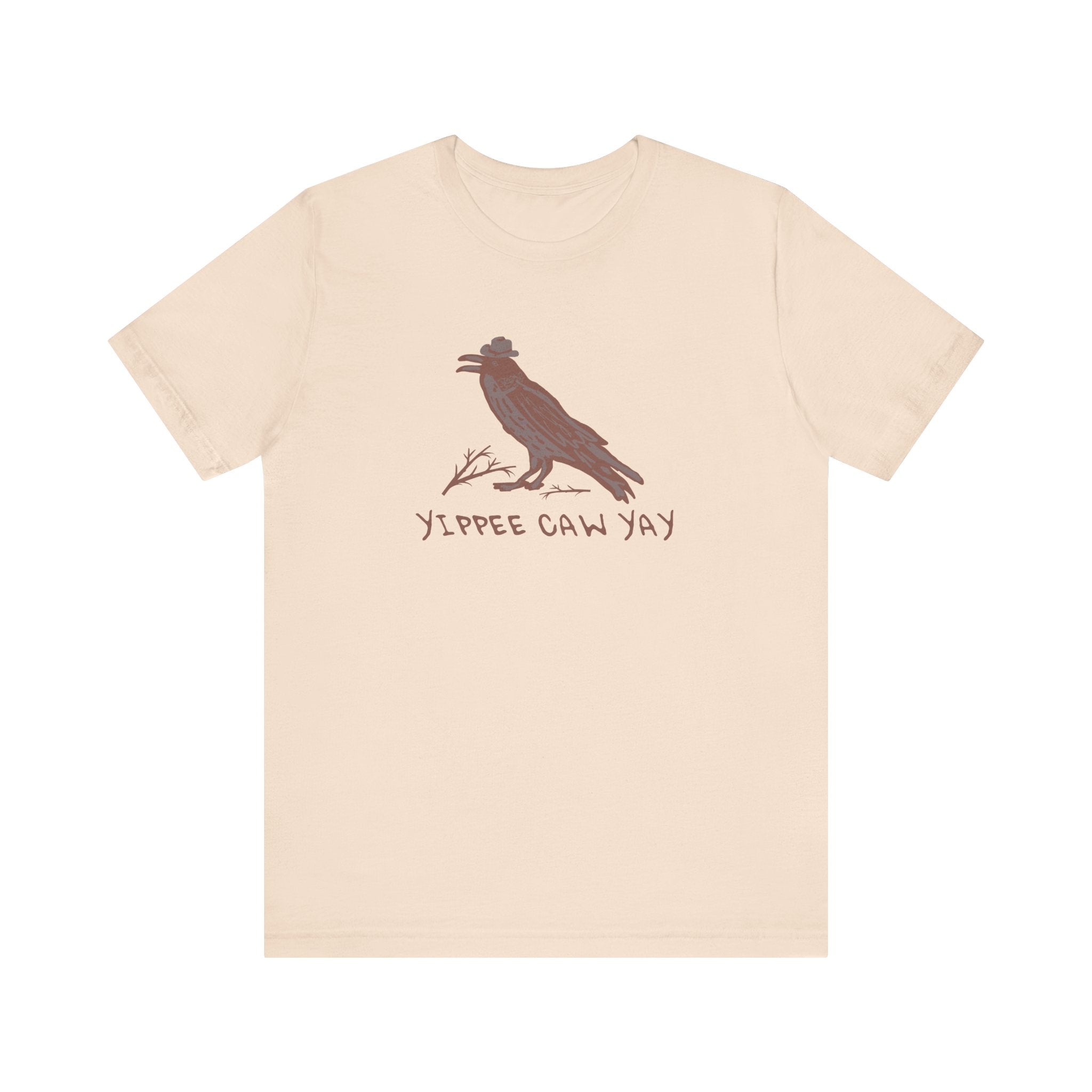 Western Yippee Caw Yay Bird Tee - Unisex Jersey Shirt, Nature Lover Gift, Casual Outfit, Birdwatching Apparel