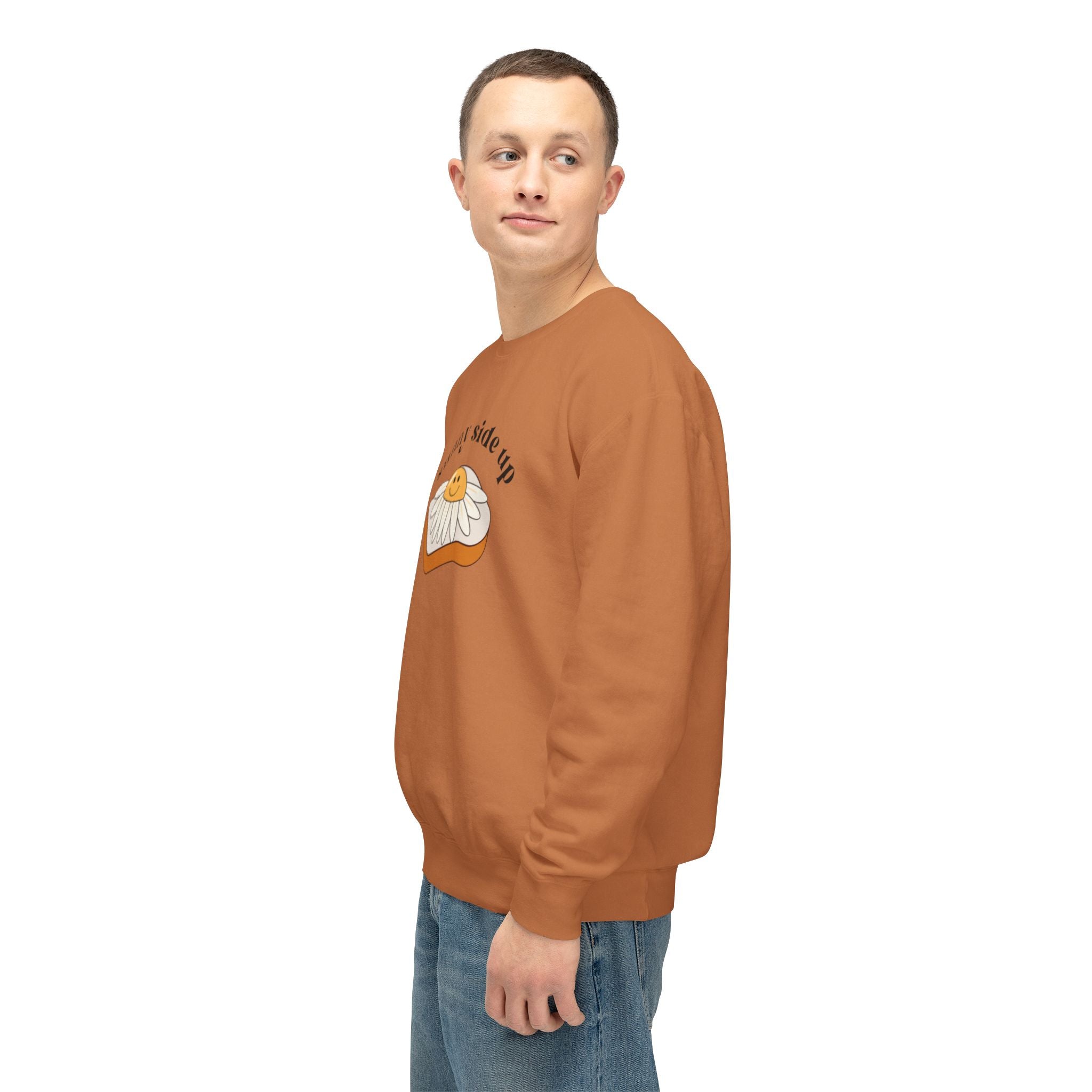Sunny Side Up Crewneck Sweatshirt - Breakfast Lover Gift, Cozy Sweatshirt, Casual Outfit, Foodie Apparel, Spring Essentials