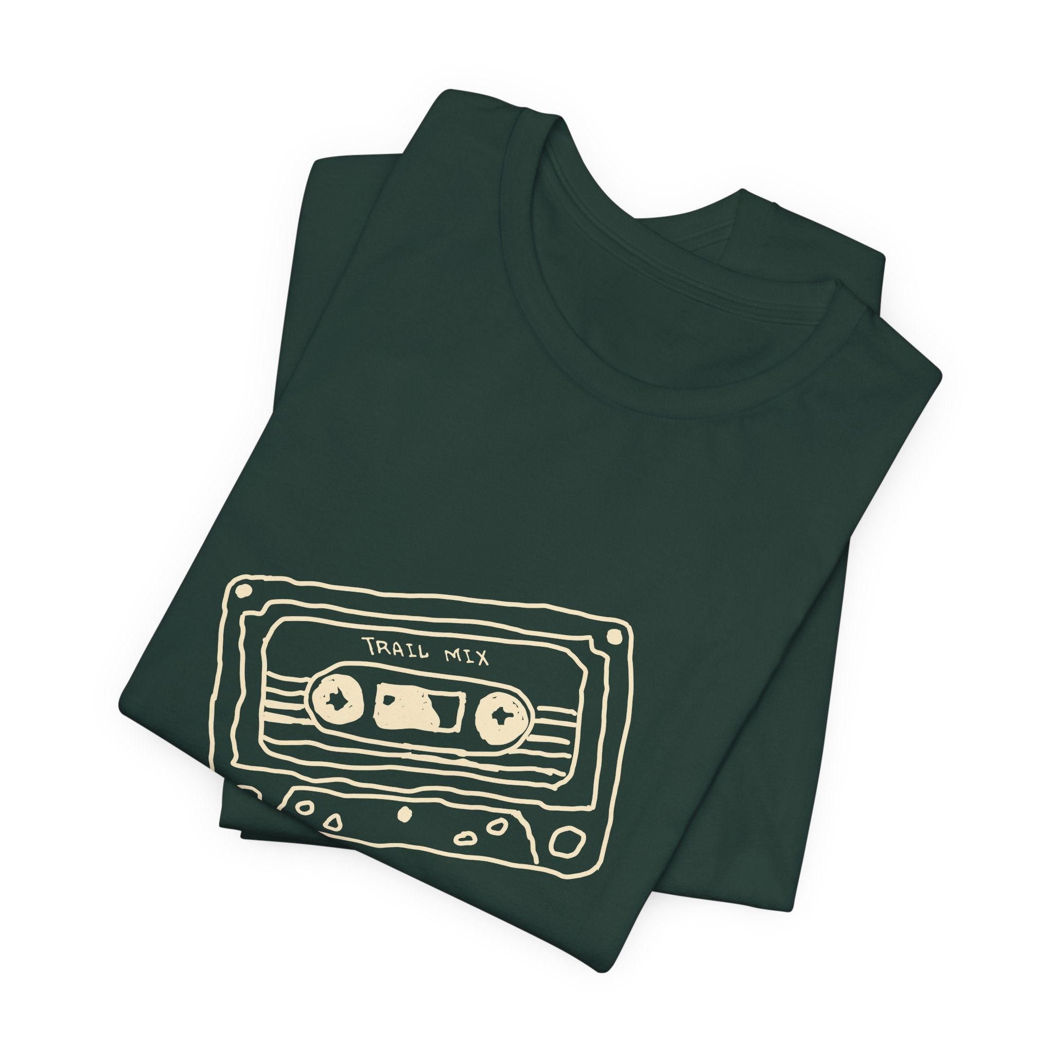 Trail Mix Retro Cassette Tee for Adventure Lovers, Vintage Music Shirt, Unisex Graphic Tee, Casual Wear T-Shirt, Nostalgic Apparel