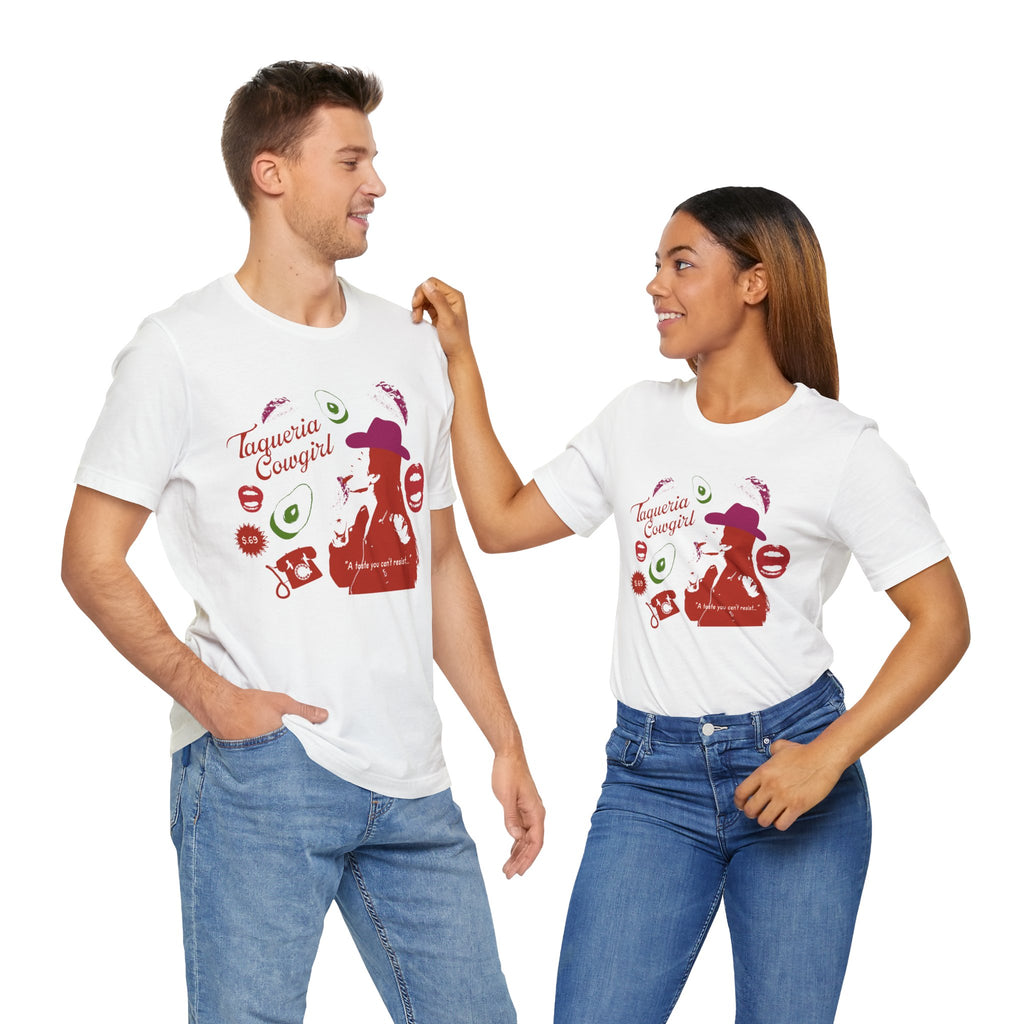 Taqueria Cowgirl Unisex Tee | Fun Foodie Shirt, Casual Wear, Gift for Food Lovers, Western Style T-Shirt, Unique Taco Tee