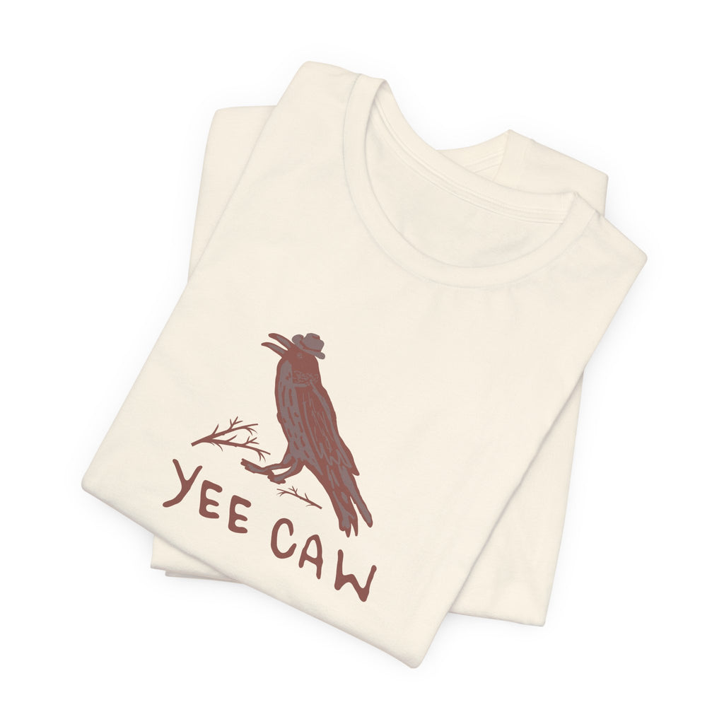 Western "Yee Caw" Unisex Tee, Bird Lover's T-Shirt, Gift for Nature Enthusiasts, Casual Wear