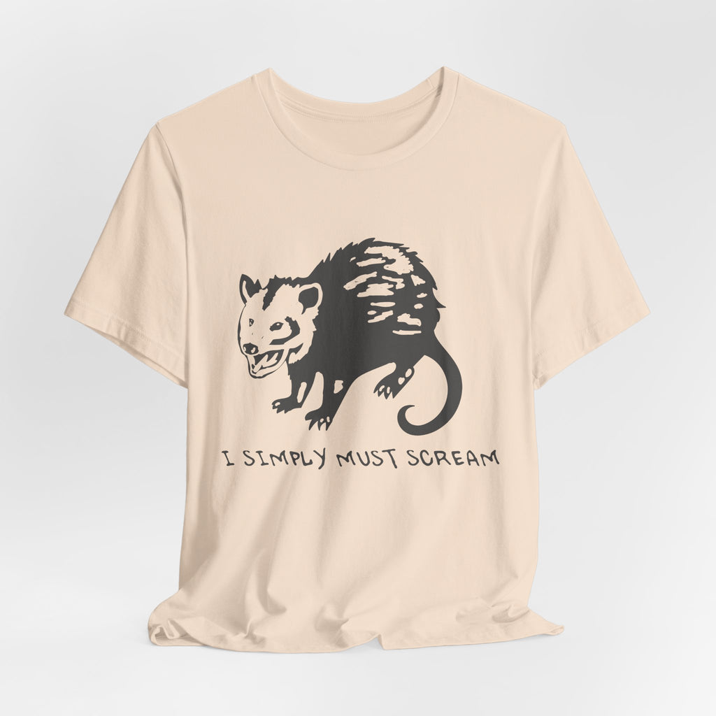 Funny Animal Graphic Tee, Unisex Jersey T-Shirt, Cute Opossum Tee, Gift for Animal Lovers, Casual Everyday Wear