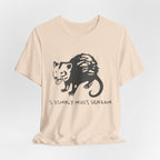 Funny Animal Graphic Tee, Unisex Jersey T-Shirt, Cute Opossum Tee, Gift for Animal Lovers, Casual Everyday Wear