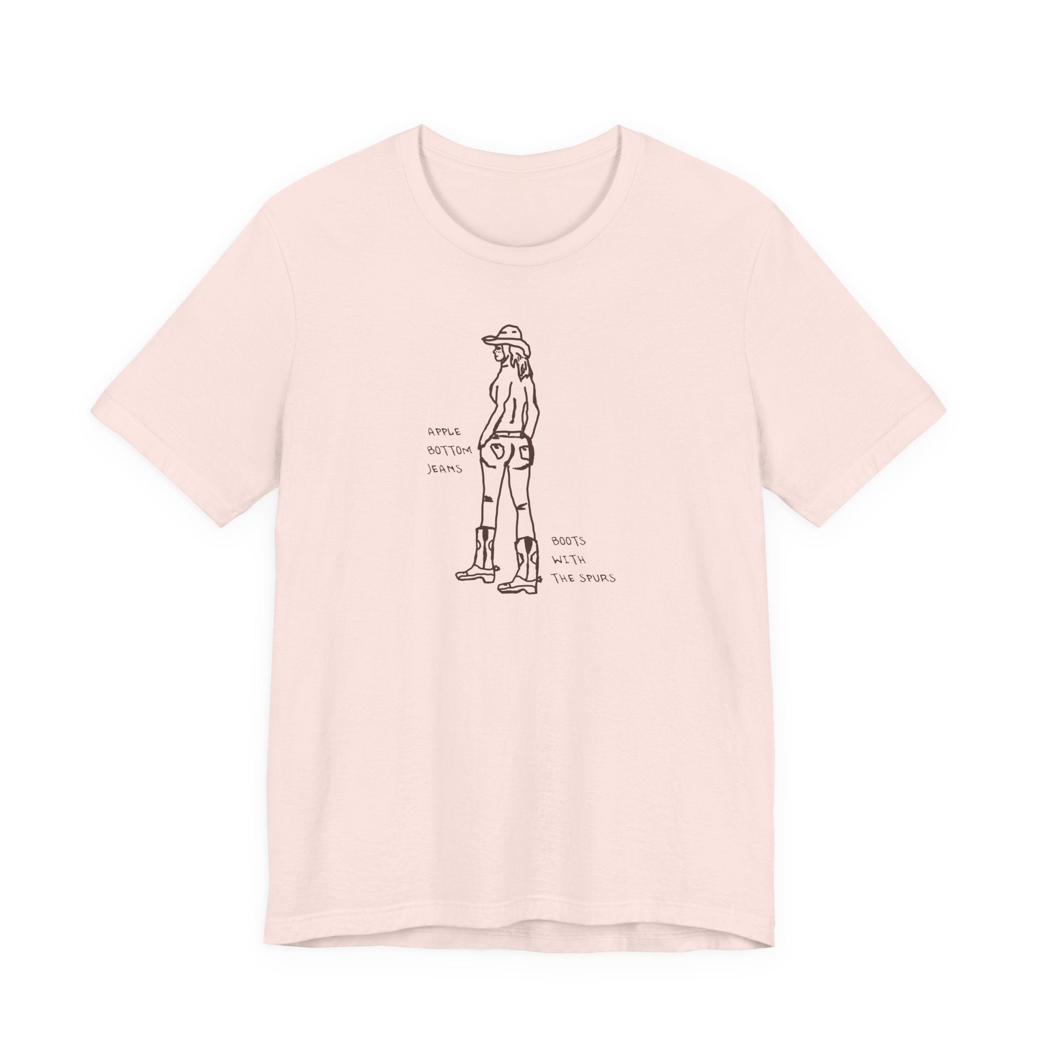 Cowgirl Western Tee - Graphic Unisex Jersey Shirt - Adventure Vibes - Perfect for Outdoor Lovers, Gifts, Casual Wear, Eco-friendly Fashion