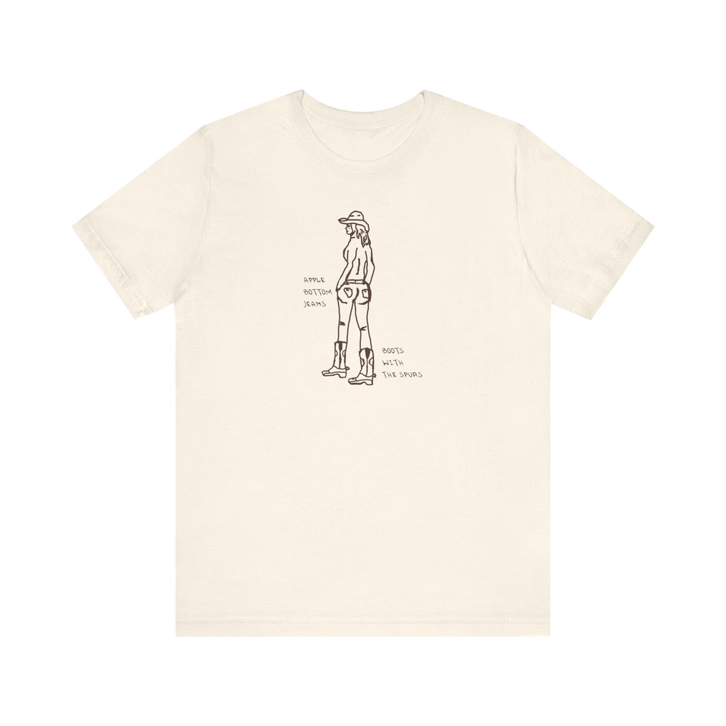 Cowgirl Western Tee - Graphic Unisex Jersey Shirt - Adventure Vibes - Perfect for Outdoor Lovers, Gifts, Casual Wear, Eco-friendly Fashion
