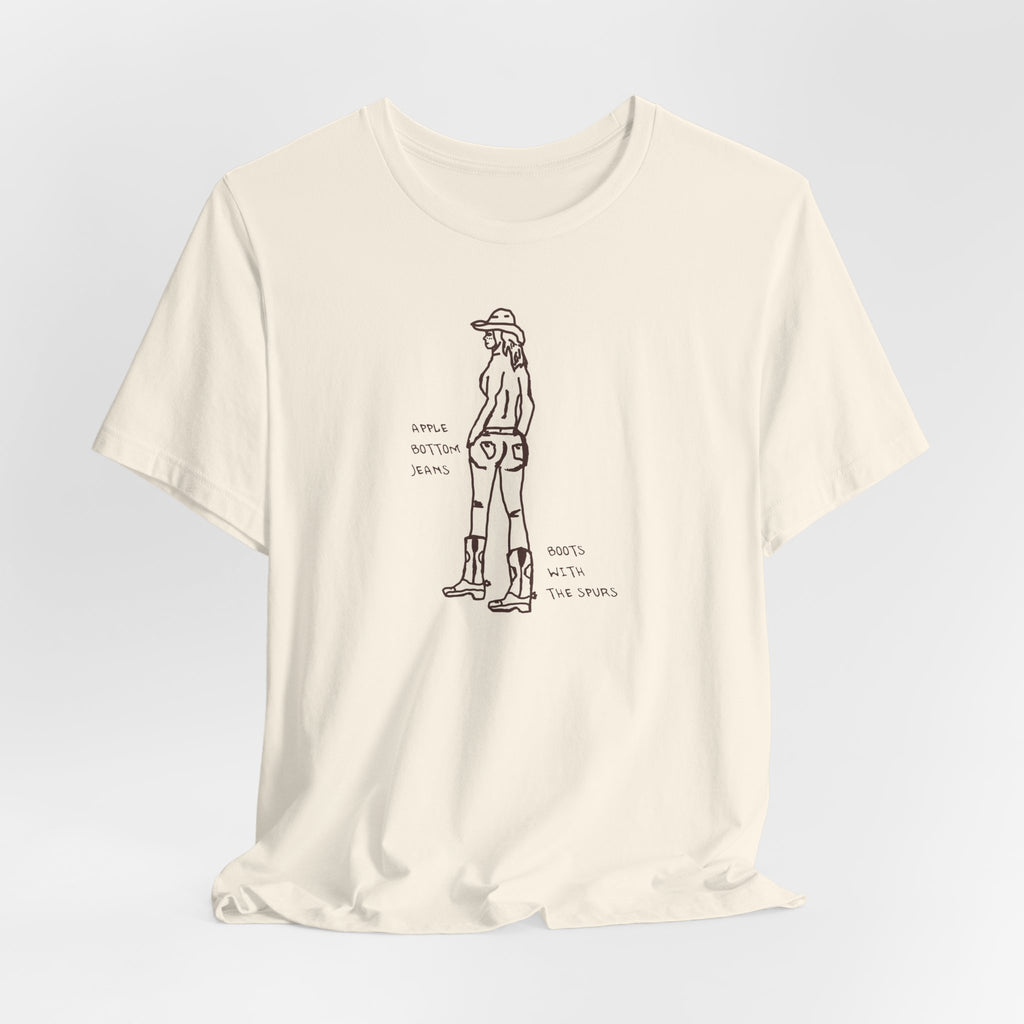 Cowgirl Western Tee - Graphic Unisex Jersey Shirt - Adventure Vibes - Perfect for Outdoor Lovers, Gifts, Casual Wear, Eco-friendly Fashion