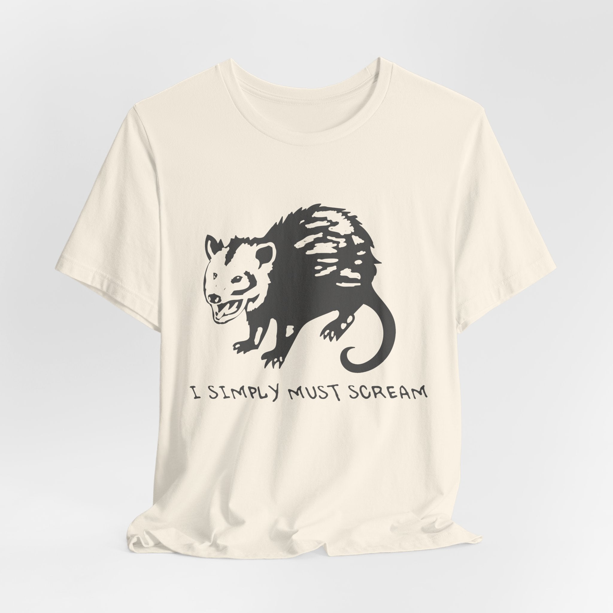 Funny Animal Graphic Tee, Unisex Jersey T-Shirt, Cute Opossum Tee, Gift for Animal Lovers, Casual Everyday Wear