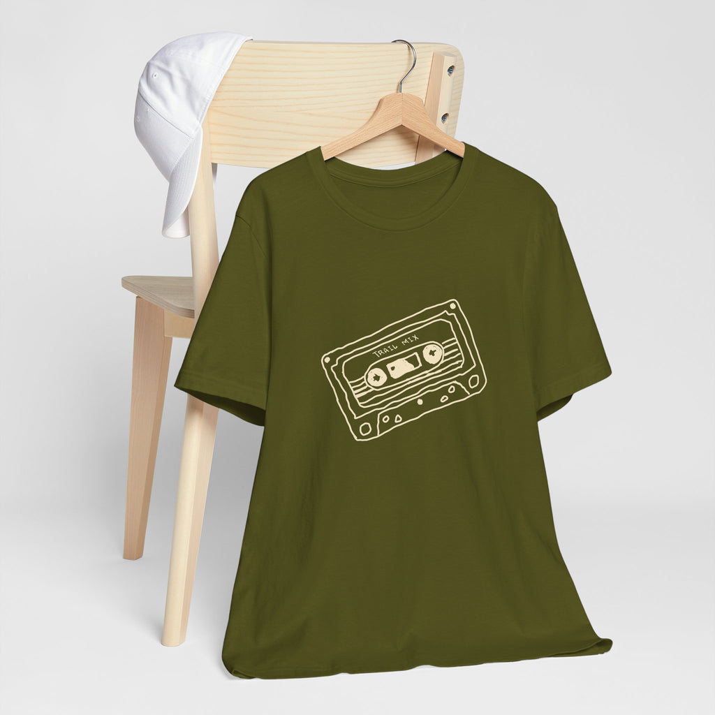 Trail Mix Retro Cassette Tee for Adventure Lovers, Vintage Music Shirt, Unisex Graphic Tee, Casual Wear T-Shirt, Nostalgic Apparel