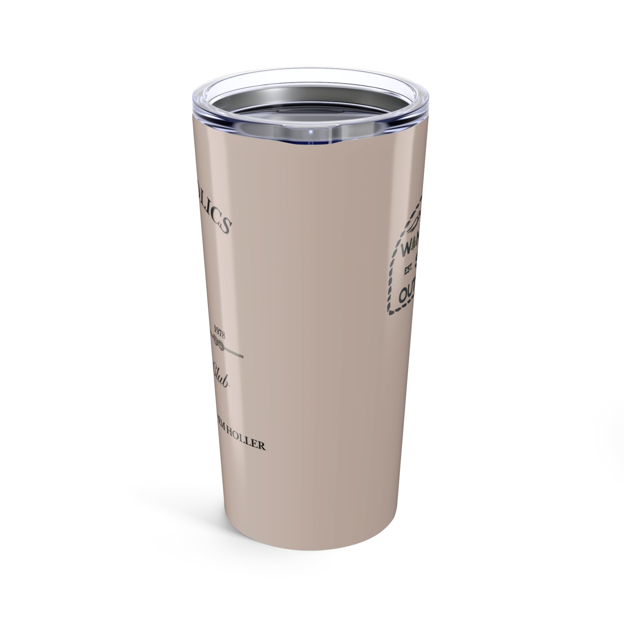 Workaholics Social Club 20oz Travel Tumbler with Vintage Design | Coffee Cup, Tea Mug, Gift for Travelers