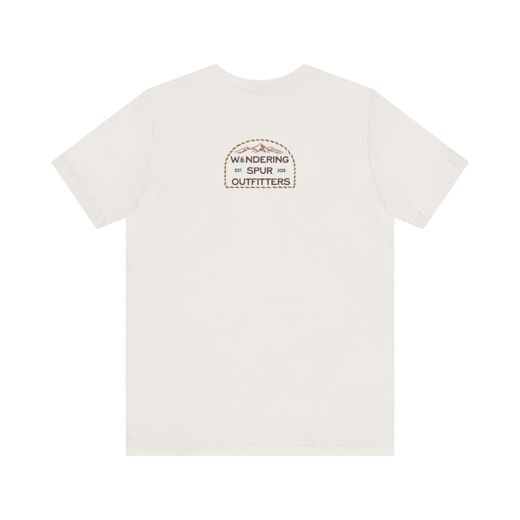 Cowgirl Western Tee - Graphic Unisex Jersey Shirt - Adventure Vibes - Perfect for Outdoor Lovers, Gifts, Casual Wear, Eco-friendly Fashion