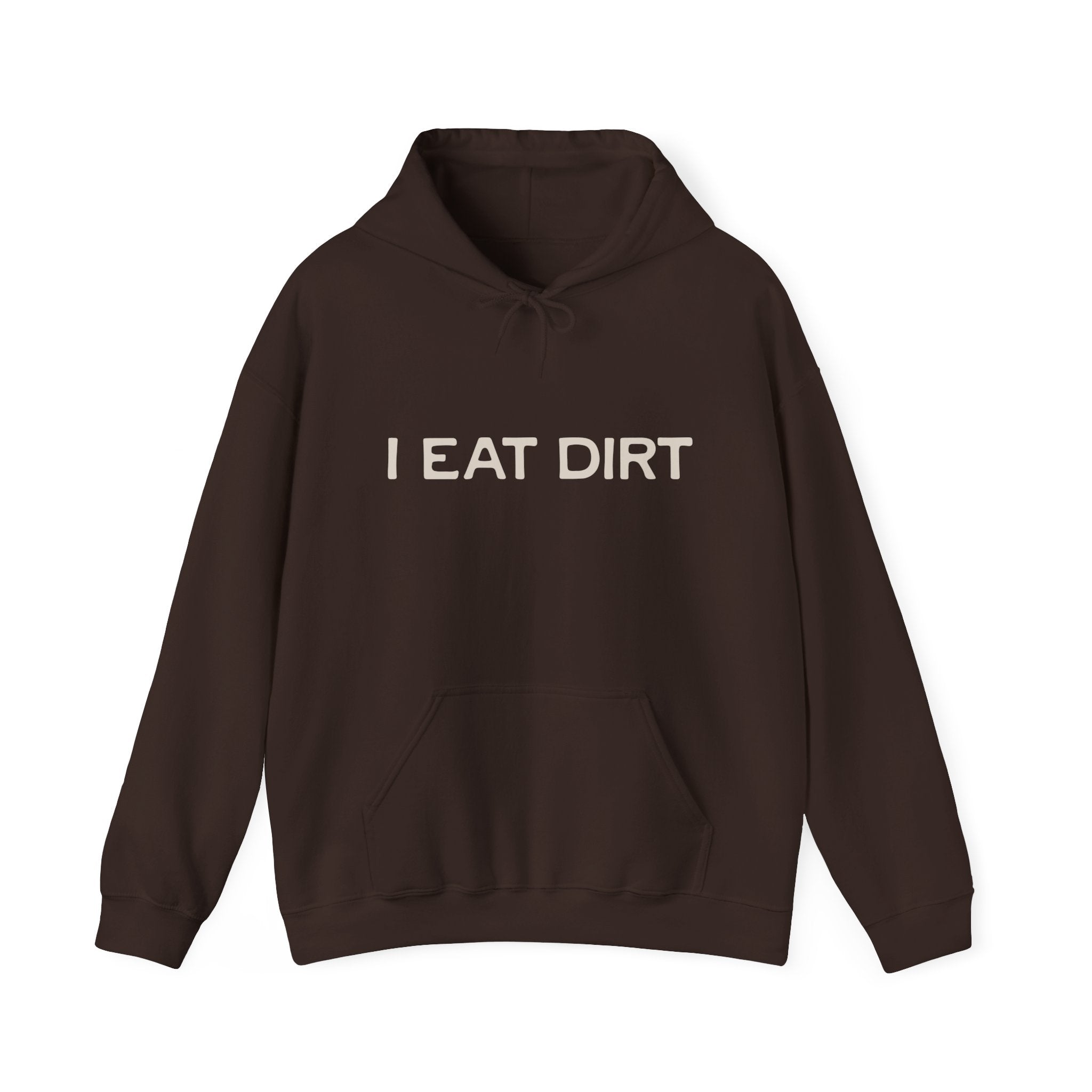 I Eat Dirt Unisex Heavy Blend Hoodie | Funny Gift for Gardeners, Nature Lovers, Casual Wear, Birthday Gift, Cozy Sweatshirt