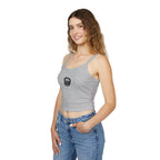 Trendy Women's Spaghetti Strap Tank Top with Chic Graphic Design, Summer Fashion Essential, Casual Wear, Gift for Her, Birthday Present