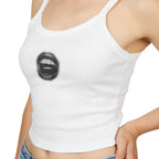 Trendy Women's Spaghetti Strap Tank Top with Chic Graphic Design, Summer Fashion Essential, Casual Wear, Gift for Her, Birthday Present