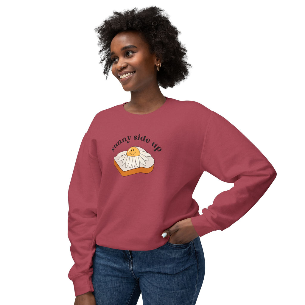 Sunny Side Up Crewneck Sweatshirt - Breakfast Lover Gift, Cozy Sweatshirt, Casual Outfit, Foodie Apparel, Spring Essentials