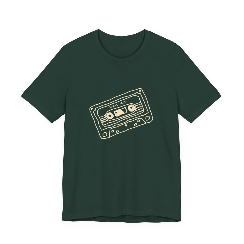 Trail Mix Retro Cassette Tee for Adventure Lovers, Vintage Music Shirt, Unisex Graphic Tee, Casual Wear T-Shirt, Nostalgic Apparel