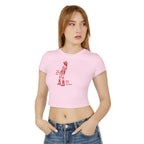 Western Women's Baby Tee with Retro Graphic, Casual Top, Trendy Summer Shirt, Unique Gift for Her, Graphic Cropped Tee