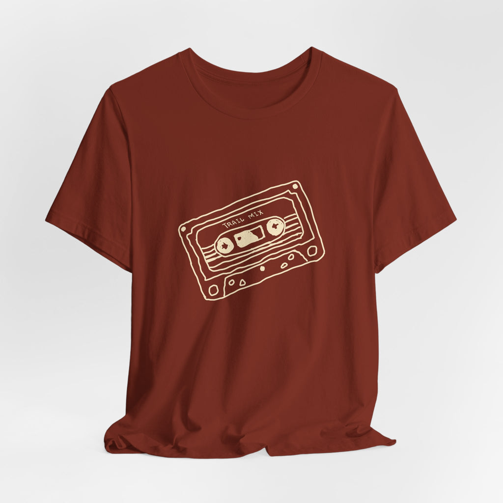 Trail Mix Retro Cassette Tee for Adventure Lovers, Vintage Music Shirt, Unisex Graphic Tee, Casual Wear T-Shirt, Nostalgic Apparel