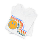 Smiley Water Quote Tee - Casual Summer Shirt, Gift for Friends, Fun Graphic Tee, Festival Wear, Hot Summer Vibes