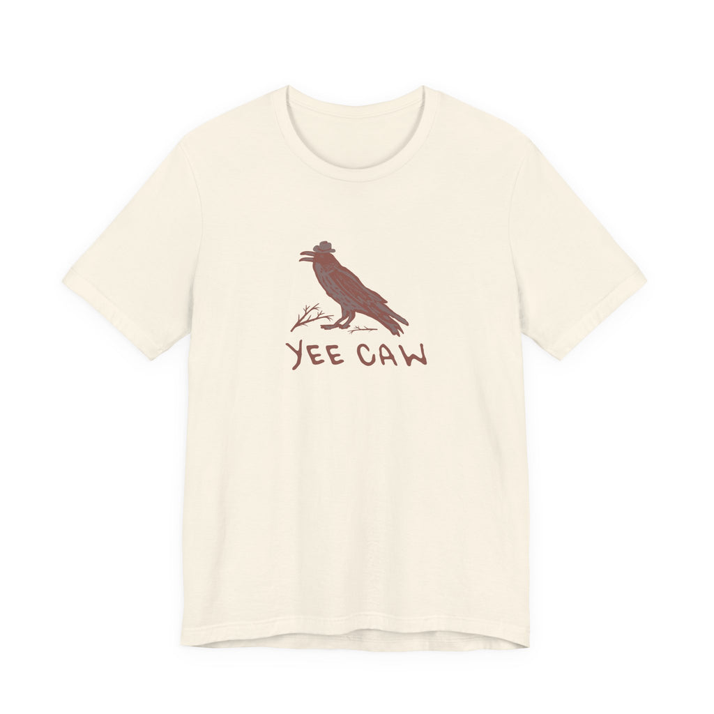 Western "Yee Caw" Unisex Tee, Bird Lover's T-Shirt, Gift for Nature Enthusiasts, Casual Wear