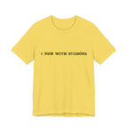 Fun Scissors Tee, Quirky Yellow T-Shirt for Crafters, Perfect Gift for Artists, Stylish Everyday Wear, Ideal for Summer