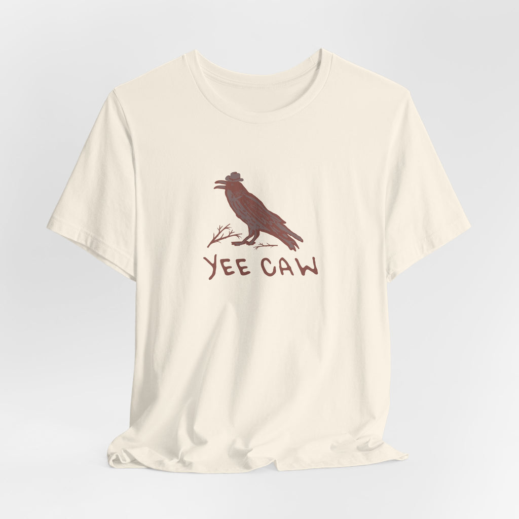 Western "Yee Caw" Unisex Tee, Bird Lover's T-Shirt, Gift for Nature Enthusiasts, Casual Wear