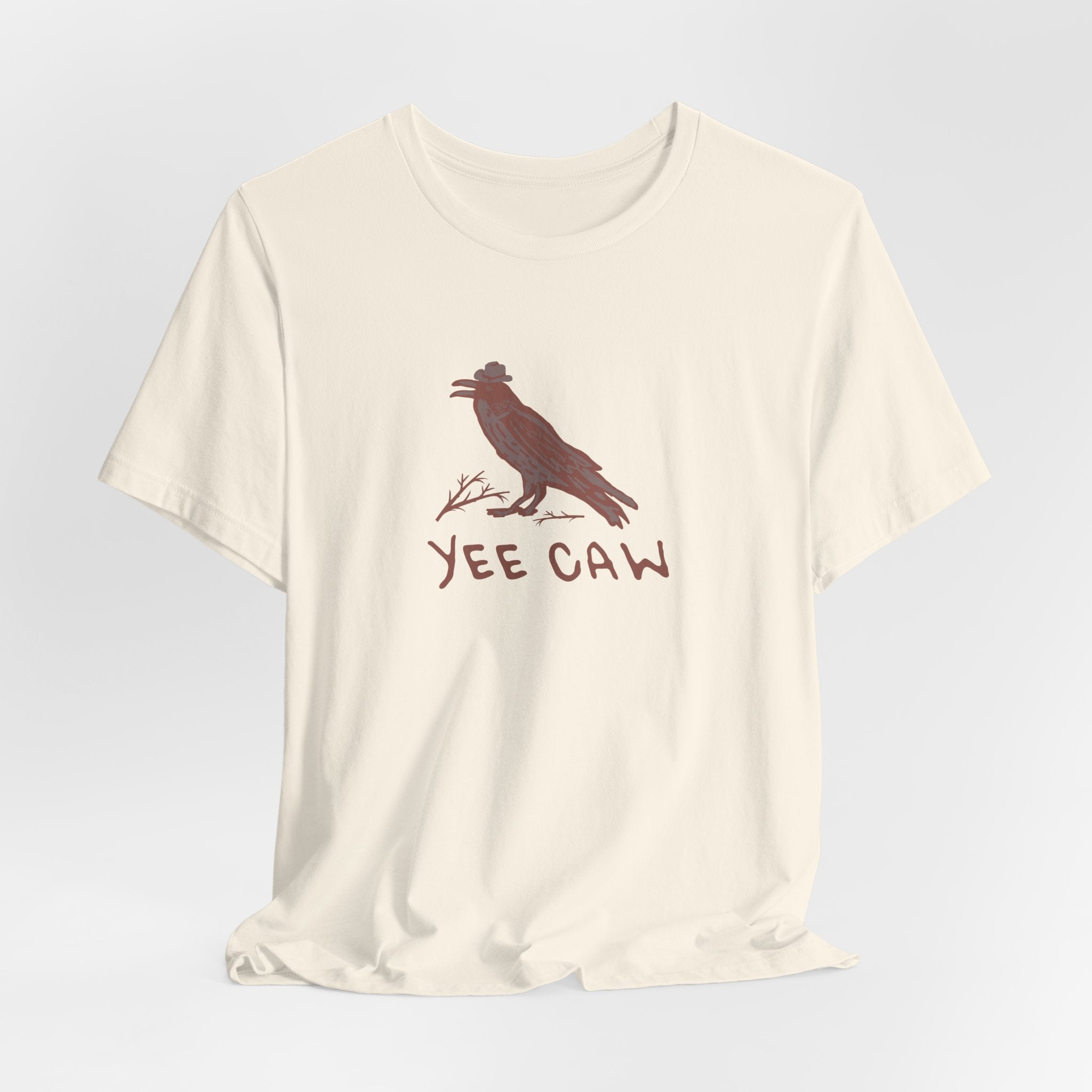 Western "Yee Caw" Unisex Tee, Bird Lover's T-Shirt, Gift for Nature Enthusiasts, Casual Wear