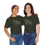 Here Kitty Kitty Unisex Tee, Bobcat T-Shirt, Funny Nature Tee, Gift for Wildlife Lovers, Cute Cat Apparel