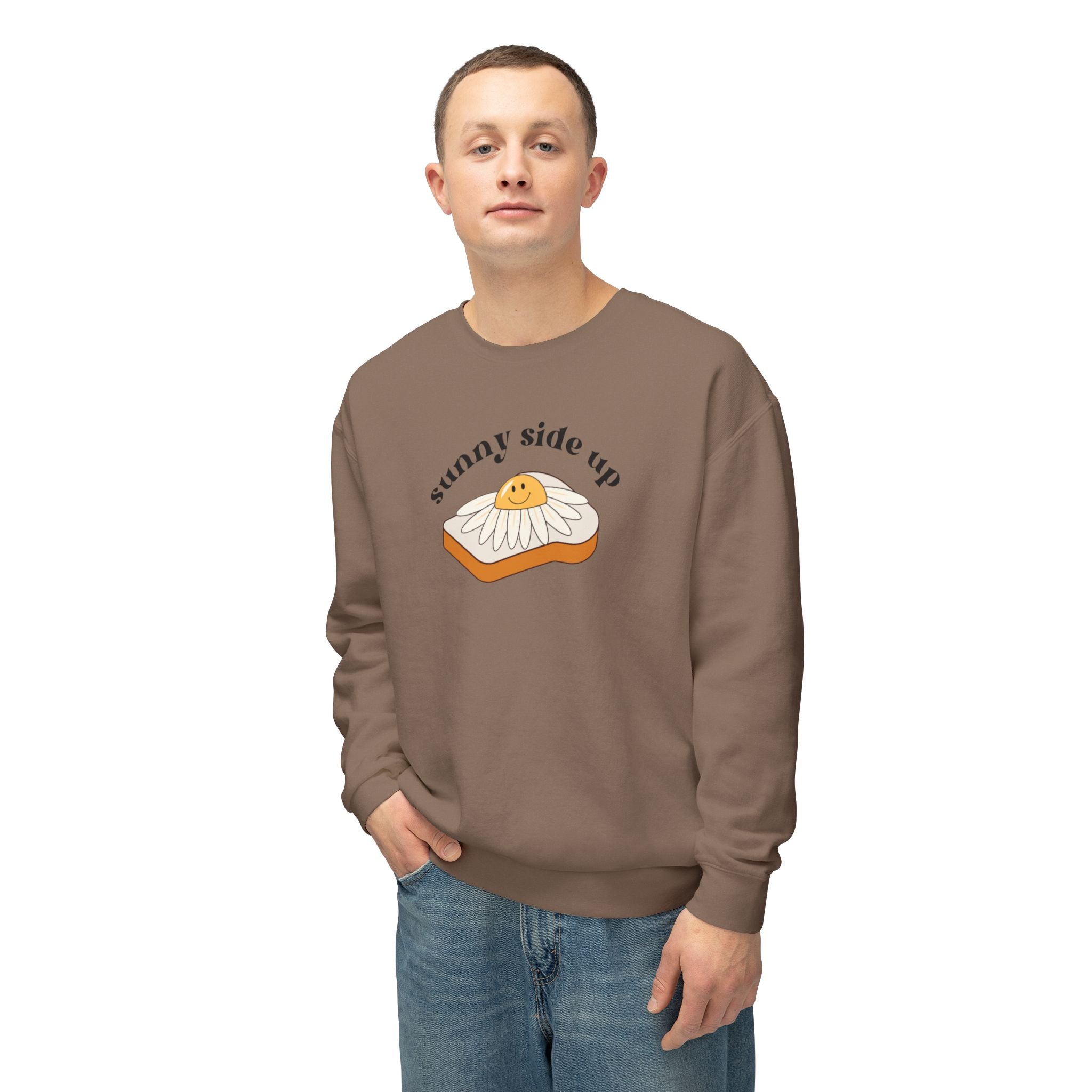 Sunny Side Up Crewneck Sweatshirt - Breakfast Lover Gift, Cozy Sweatshirt, Casual Outfit, Foodie Apparel, Spring Essentials